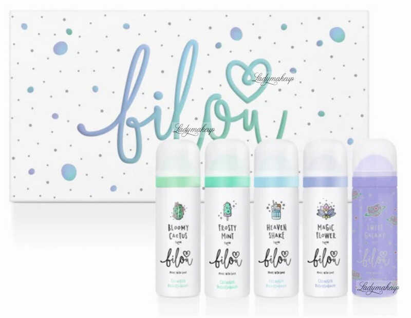 Bilou - Dreamy Rainbow Set - Zestaw 5 mini pianek pod prysznic - 5 x 50 ml