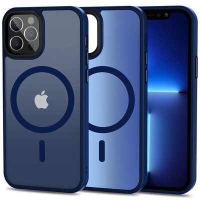 Etui TECH-PROTECT MagMat MagSafe do Apple iPhone 12/12 Pro Granatowy