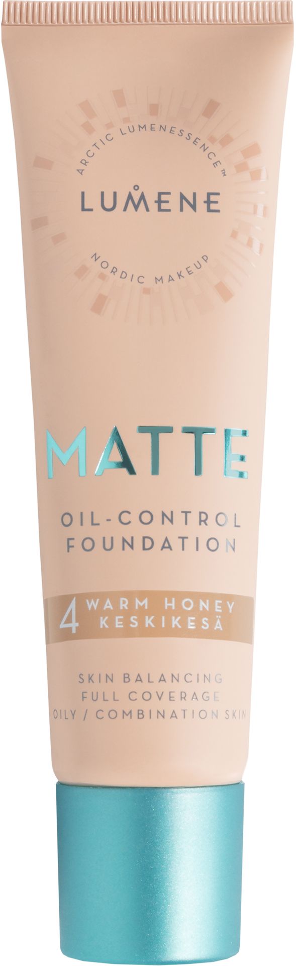 Lumene Matte Oil-Control Foundation 4 Warm Beige Light podkład matujący 30 ml
