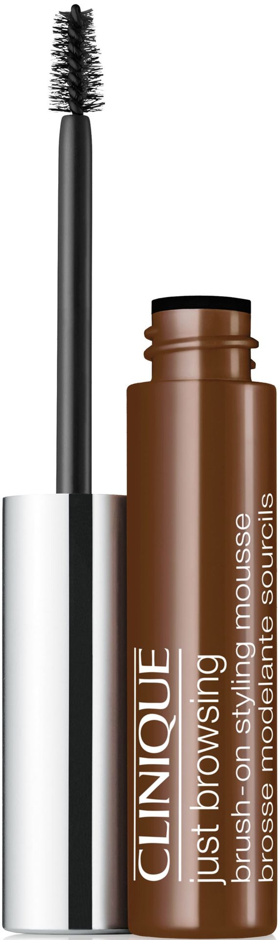 Clinique Just Browsing Brush-On Styling Mousse koloryzowany żel do makijażu brwi 03 Deep Brown 2ml