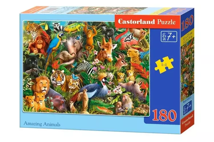 Puzzle 180 Amazing Animals CASTOR - Castorland