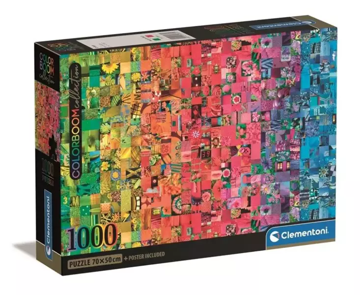 Puzzle 1000 Compact Colorboom Collection - Clementoni