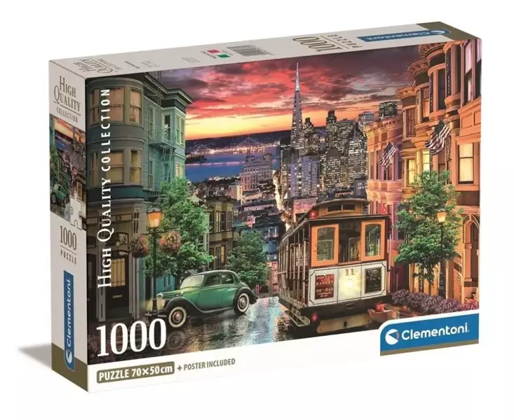 Puzzle 1000 Compact San Francisco - Clementoni
