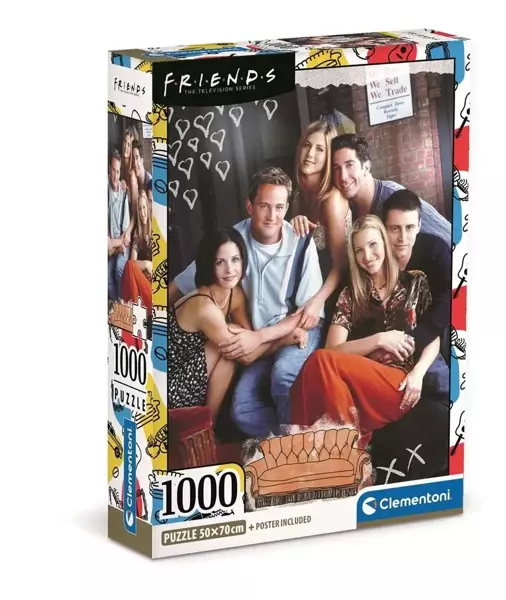 Puzzle 1000 Compact Friends - Clementoni