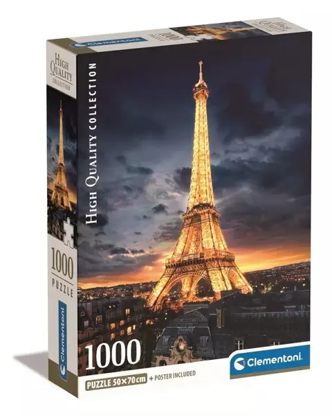 Puzzle 1000 Compact Tour Eiffel Clementoni