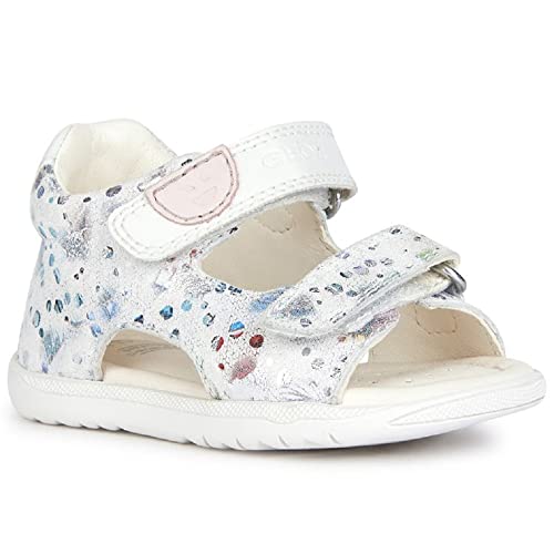 Geox Dziewczęce sandały B MACCHIA Gir Sandal, Off White, 19 EU, Off White, 19 EU