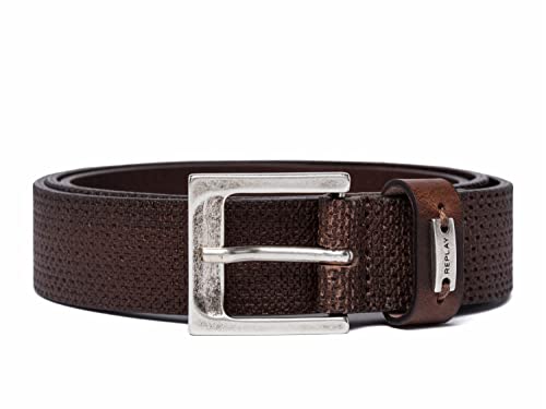 Replay Męski pasek AM2653, 117 FADE Tobacco, 95
