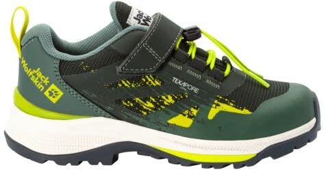 Jack Wolfskin Dzieci uniseks VILI HIKER TEXAPORE LOW K buty do chodzenia, slate Zielony, 32 EU