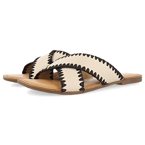 GIOSEPPO assu, sandały damskie, białe kości słoniowej, 37 EU, Kolor biały, 37 EU