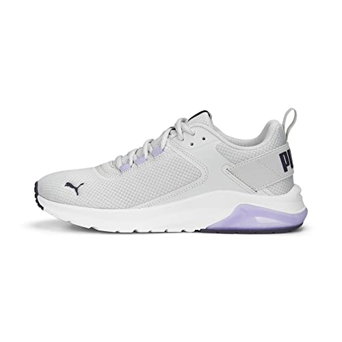 PUMA Męskie trampki Electron E, pióro szaro-fioletowe antracytowo-żywy fiolet, 3,5 UK