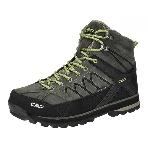 CMP Męskie buty trekkingowe Moon Mid Wp Walking Shoe, wojskowe, 45 EU, Wojskowy styl, 45 EU