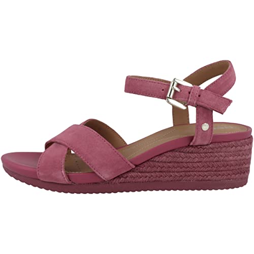 Geox D Ischia Corda Espadryle Kobiety, Różowy (Dark Fuchsia), 41 EU