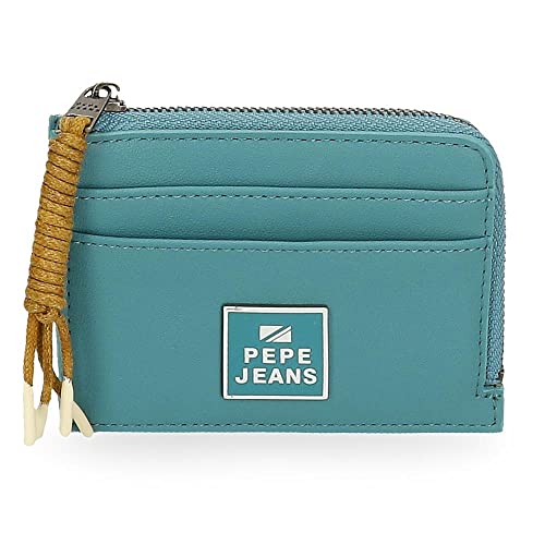 Pepe Jeans BEA Etui na wizytówkę Niebieski 11,5x8x1,5 cm Skóra syntetyczna, niebieski, Tarjetero, etui na karty