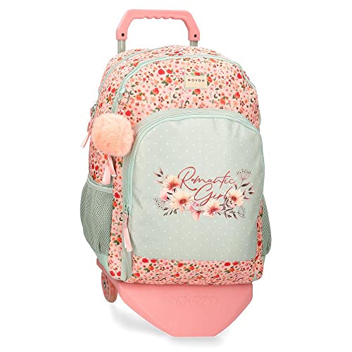Movom Romantic Girl Plecak szkolny Wielobarwny 25,81L, Wielobarwny, Mochila Escolar Adaptable a Carro, Plecak szkolny adaptacyjny do wózka
