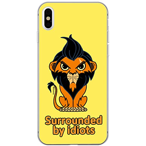 ERT GROUP etui na telefon Apple Iphone XS Max, case oryginalny i oficjalnie licencjonowany przez Disney, wzór Scar 001, optymalnie dopasowane, plecki z TPU