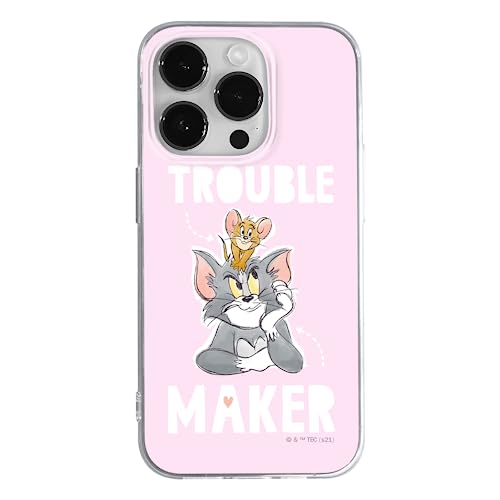 ERT GROUP etui na telefon Apple Iphone 14 PRO MAX, case oryginalny i oficjalnie licencjonowany przez Tom and Jerry, wzór Tom and Jerry 006, optymalnie dopasowane, plecki z TPU