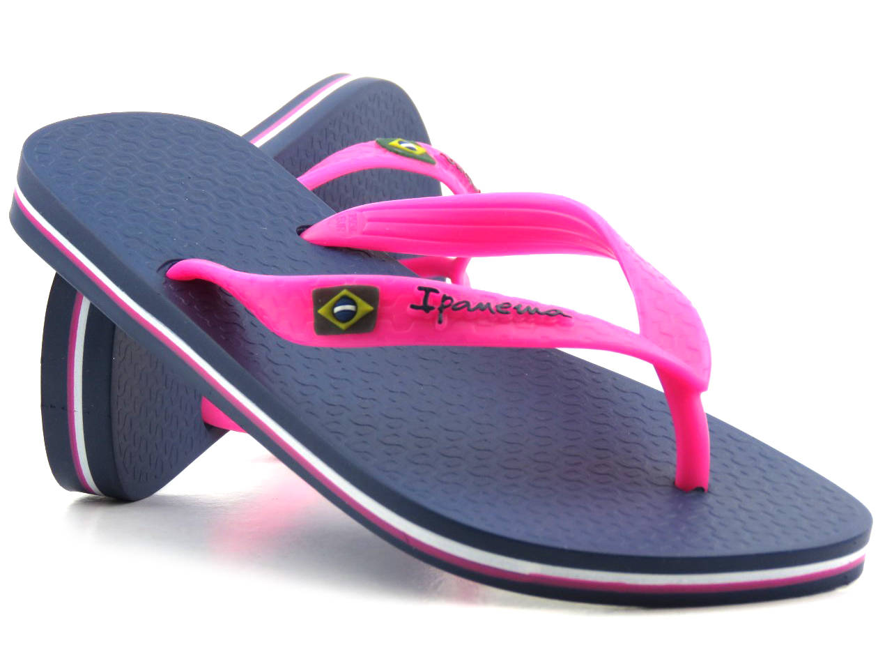 Gumowe japonki damskie IPANEMA 80408, niebiesko-różowe - Ipanema