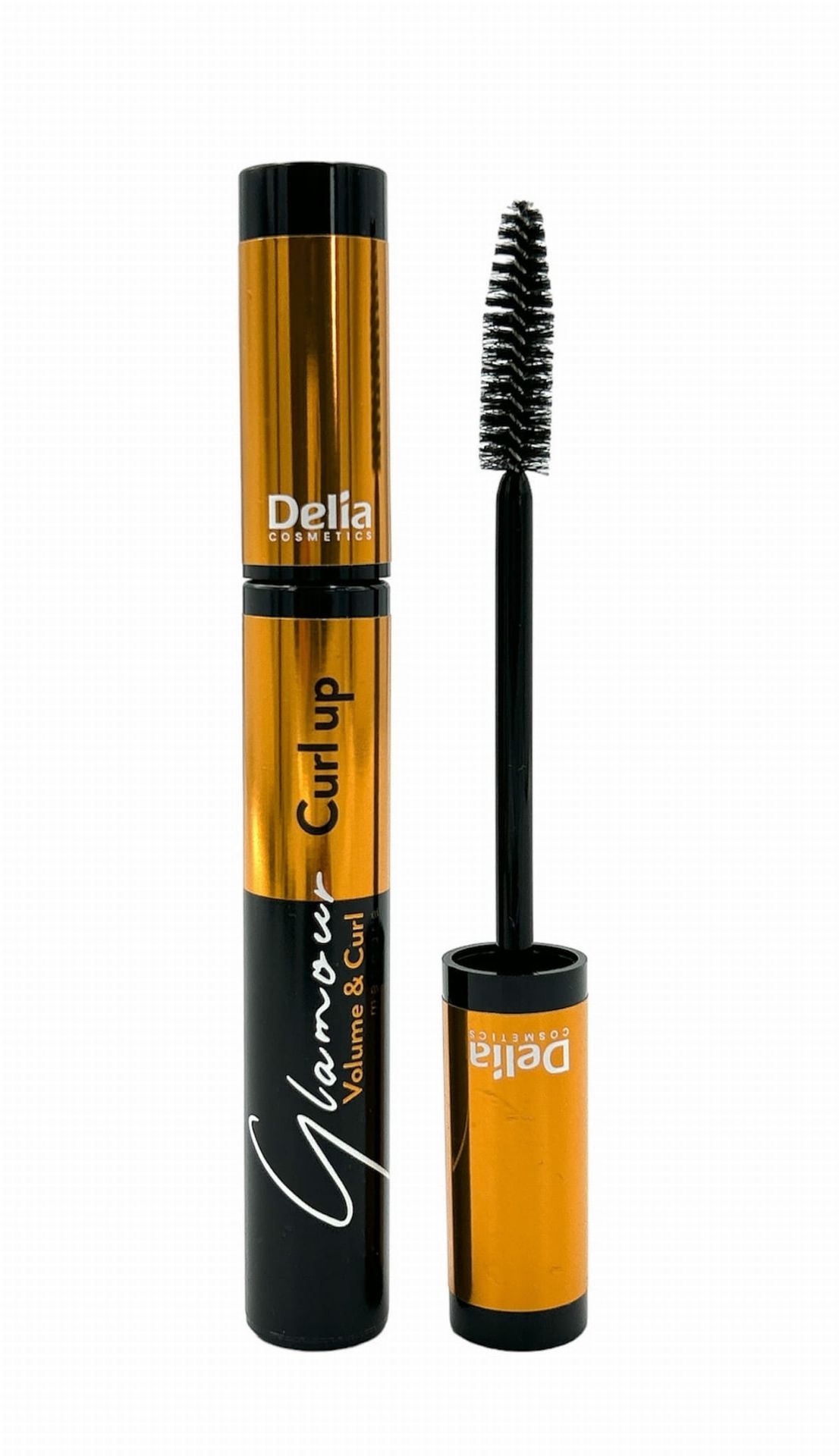 Delia Cosmetics Glamour tusz do rzęs zwiększający objętość wydłużający i podkręcający odcień Black 12 ml