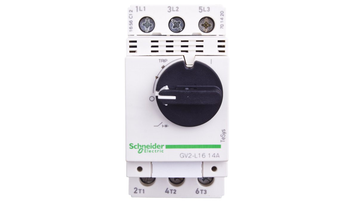 Schneider Electric gv2l16 gv2l wyłącznik ochronny silnika, spust migawki, pokrętło magnetycznie, 3p, 14 A, 690 V AC, 50/60 HZ