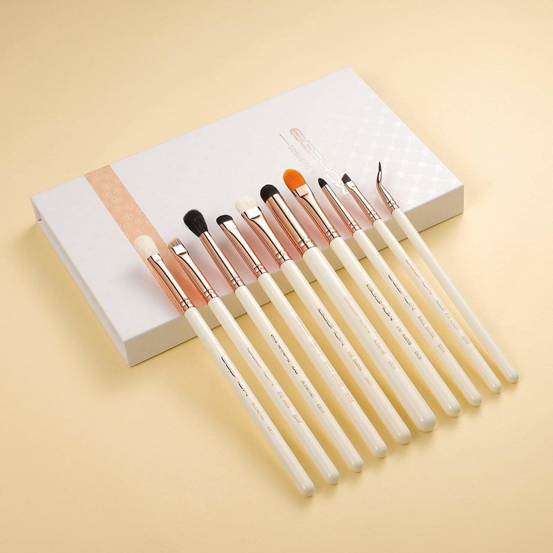 Eigshow Zestaw 10 pędzli Eye Brush Kit Rose Gold