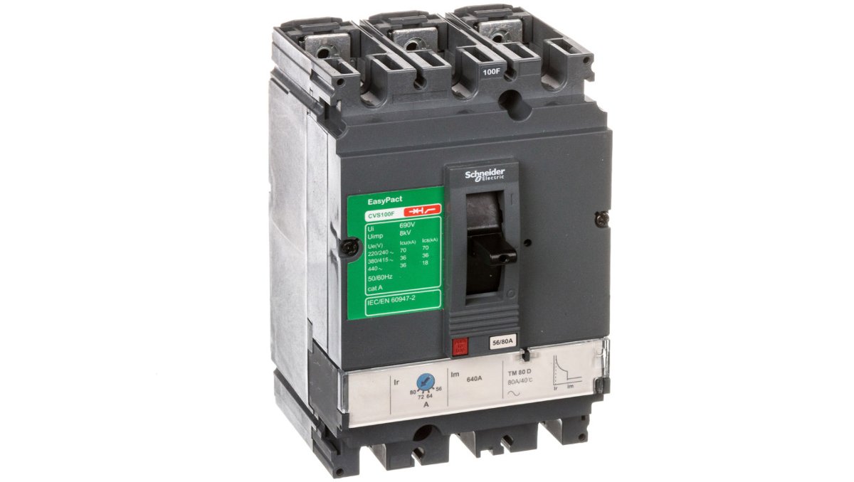Schneider Electric Wyłącznik mocy 80A 3P 36kA EasyPact CVS100 TM80D LV510336 LV510336