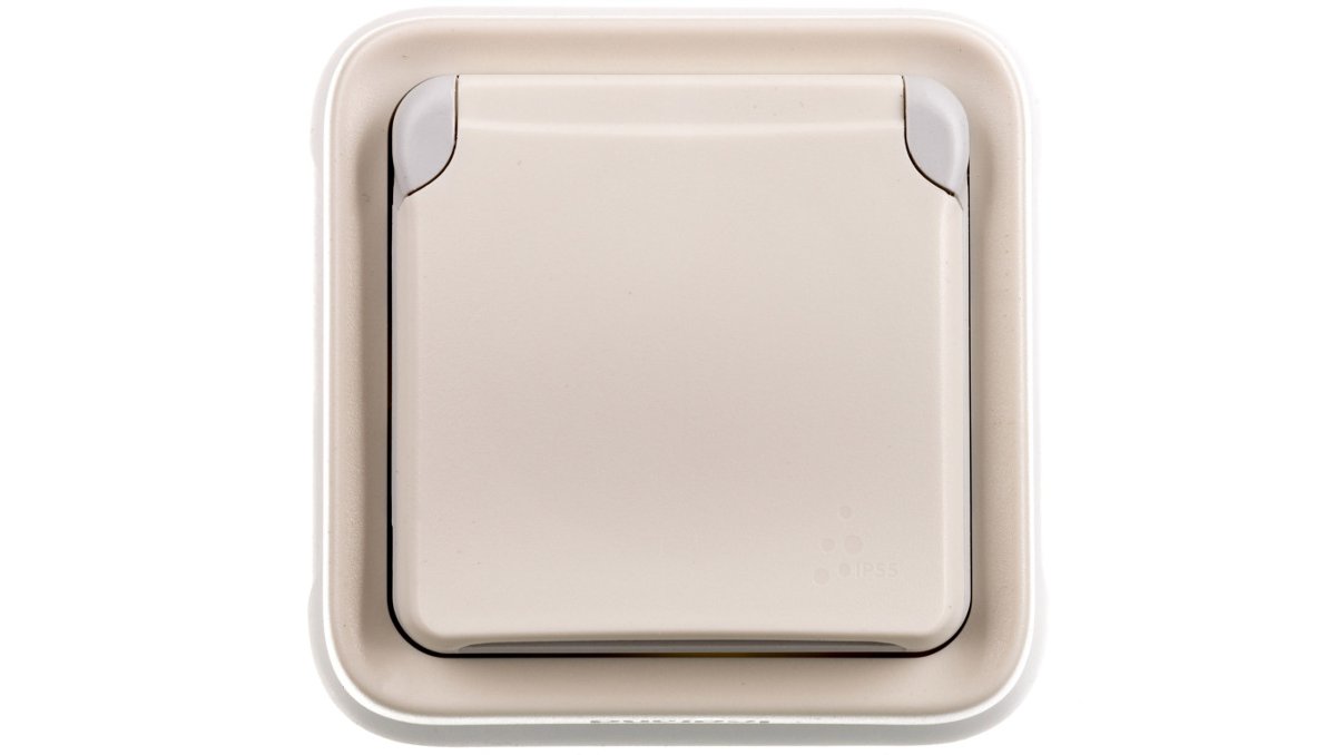 Legrand 069870 PLEXO Gniazdo Pojedyncze 2P+Z z klapką BIAŁE 16A-250V~