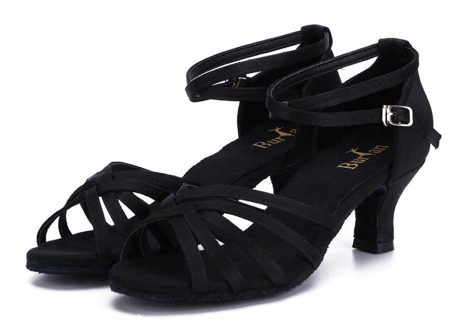 Buty Taneczne Burtan Havana Do Tańca Towarzyskiego Salsa Czarne 5 Cm