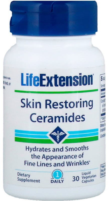 Zdjęcia - Witaminy i składniki mineralne Life Extension Skin Restoring Ceramides 30vegcaps 