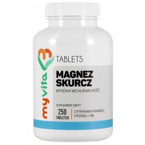 MyVita Magnez Skurcz Magnez + Potas + B6 250tabl.
