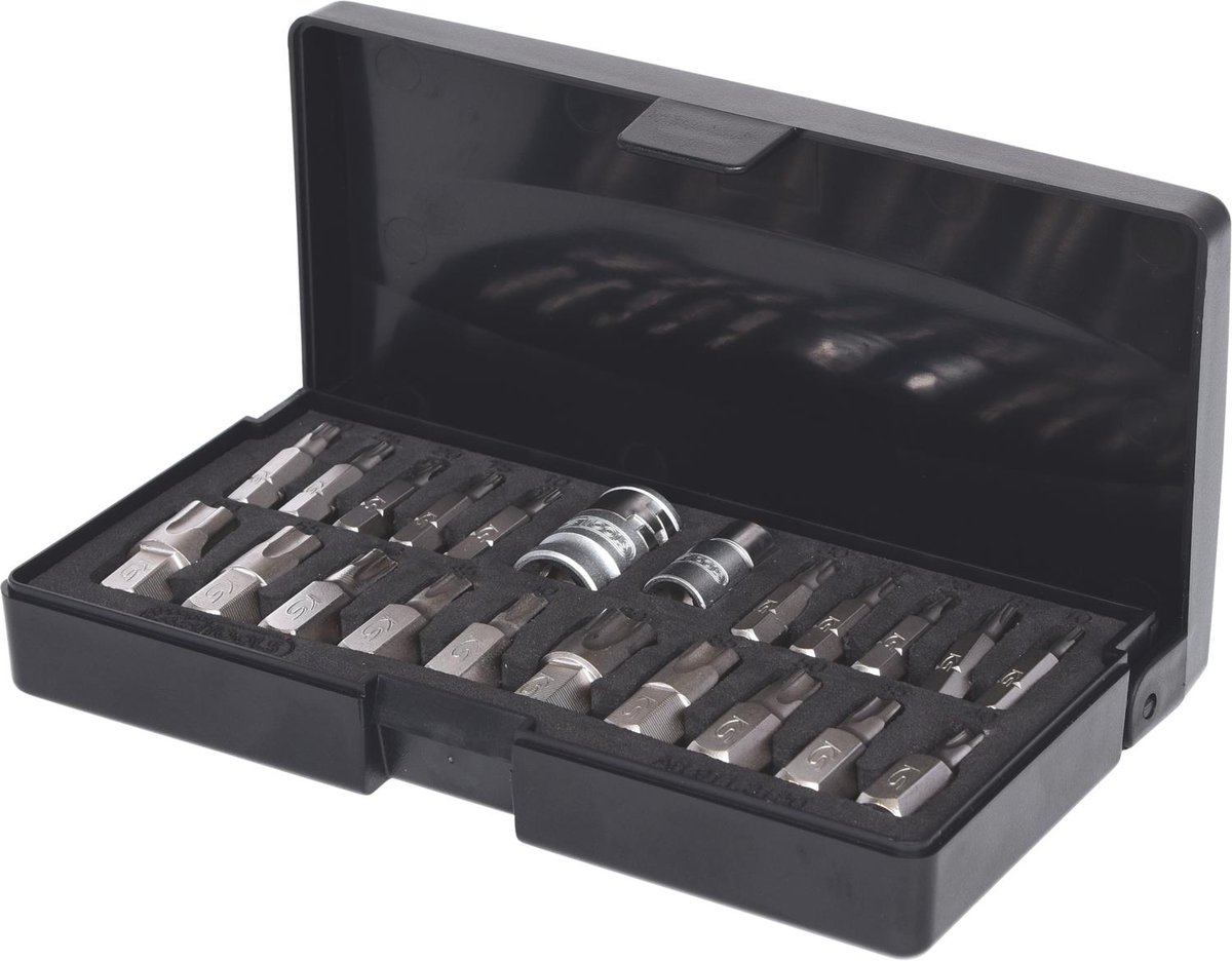 KS Tools 911.3120 komplet Plus kluczy nasadowych Torx 22 teiligohne uchwyt do bitów 4042146378809