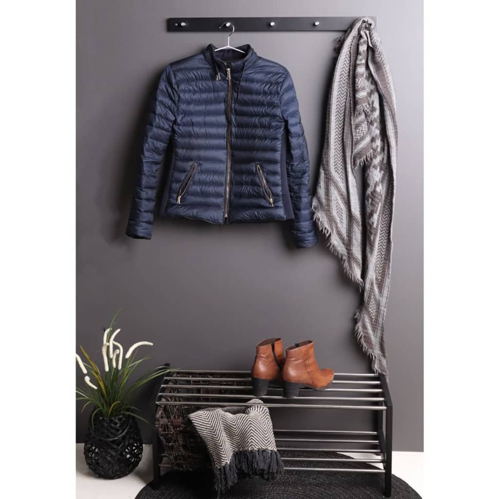 House Nordic Półka Na Buty Kaia, Czarna, Metalowa