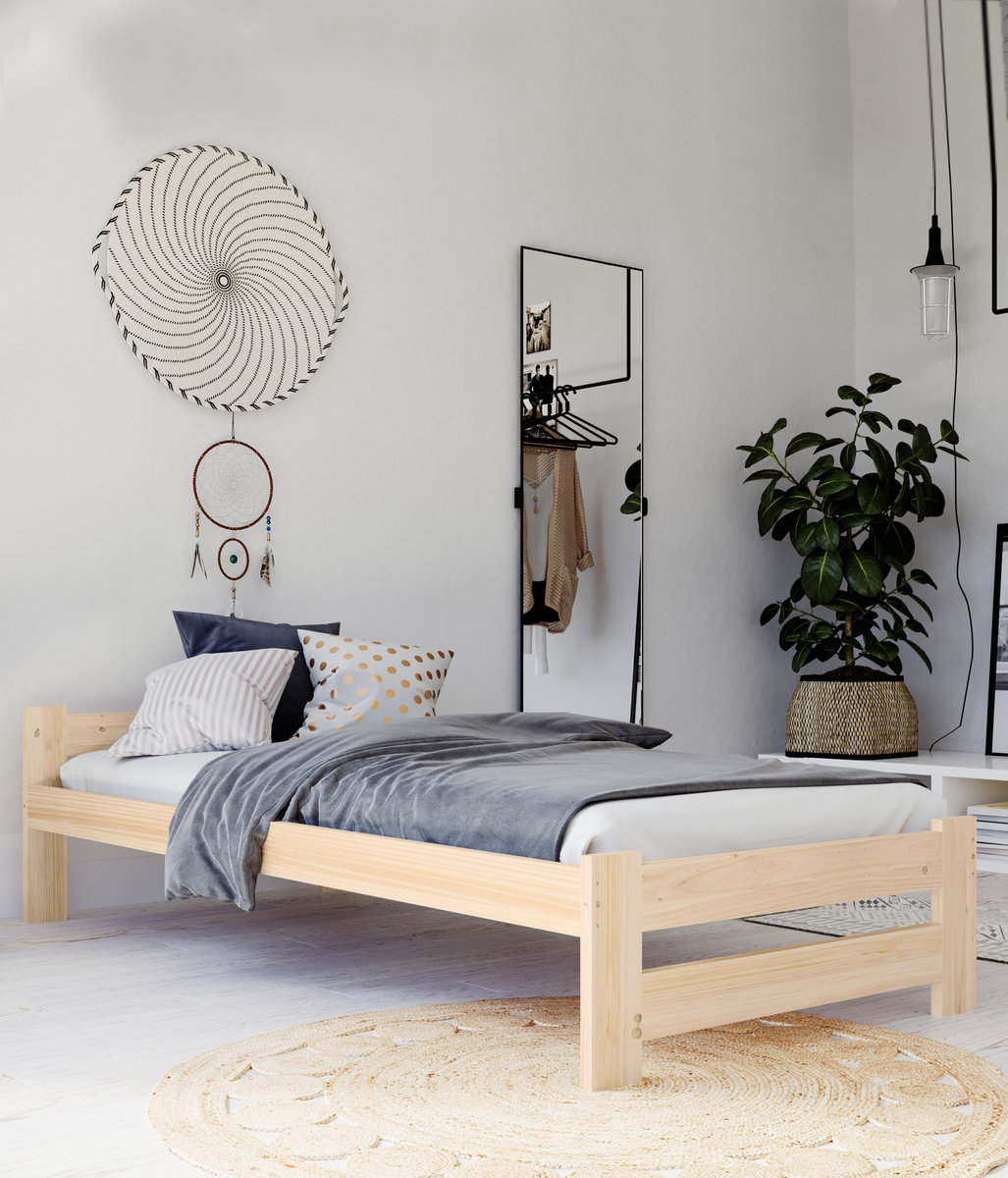 Łóżko Drewniane - 100X200 Dakota