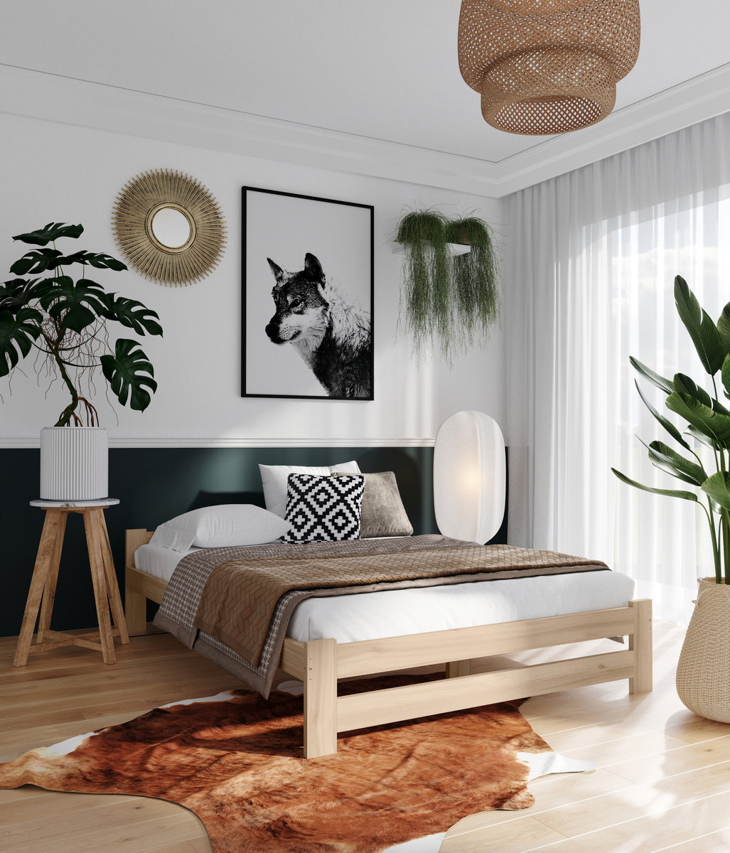 Łóżko Drewniane - 120X200 Dakota