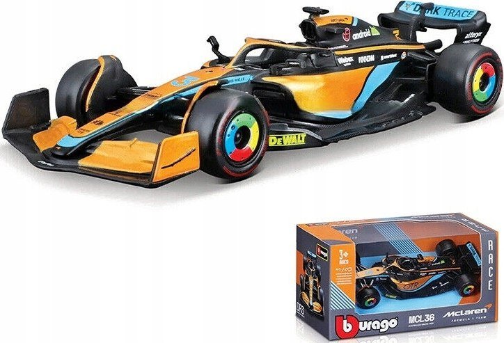 McLaren MCL36 F1 D. Ricciardo #3 BBurago 1:43