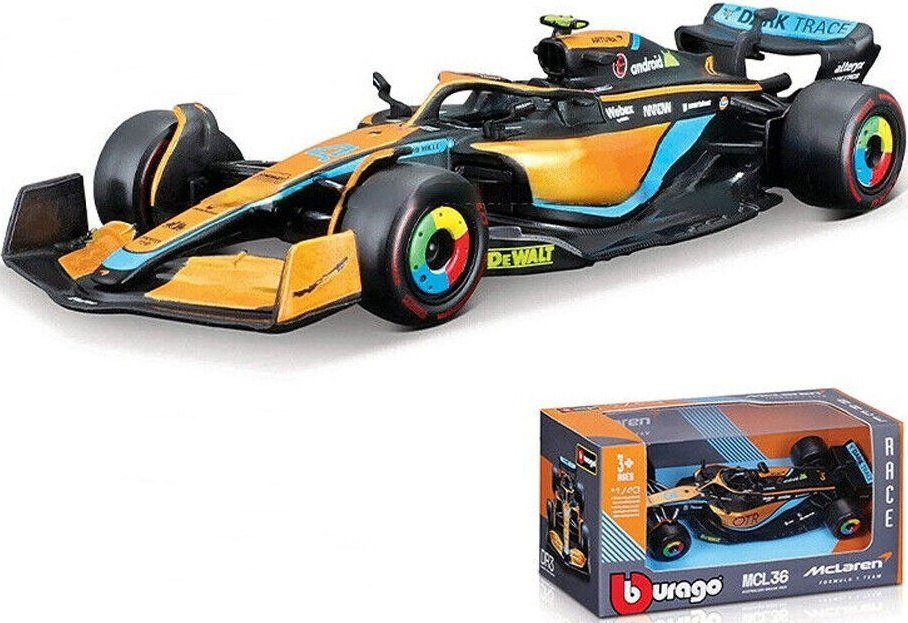 McLaren MCL36 F1 Lando Norris #4 BBurago 1:43