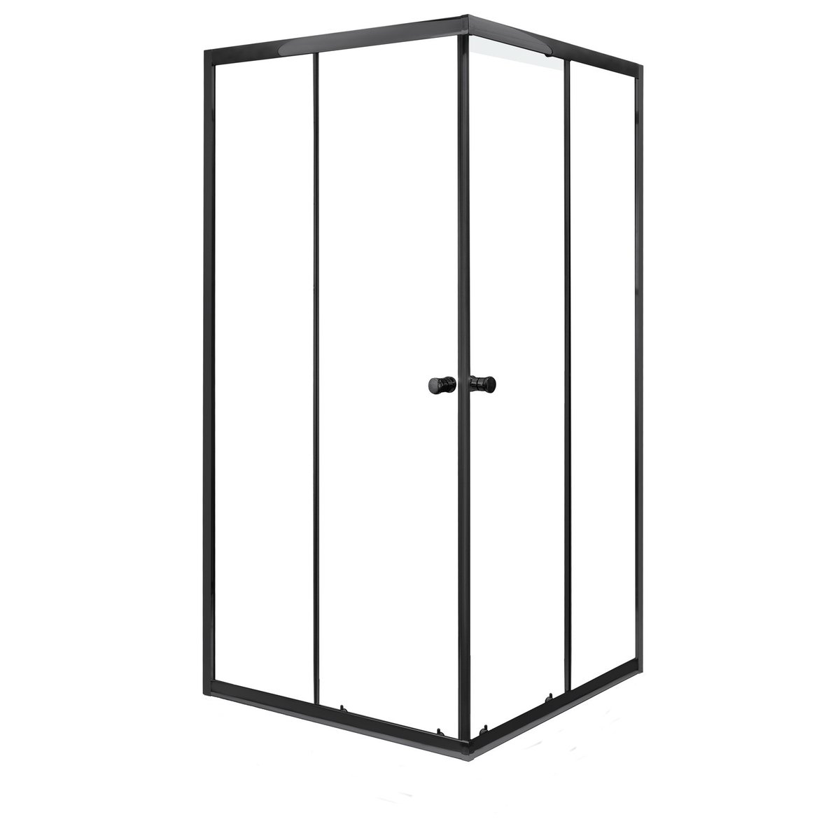 Novoterm Kabina natryskowa Olga Sq Black kwadrat 80 cm