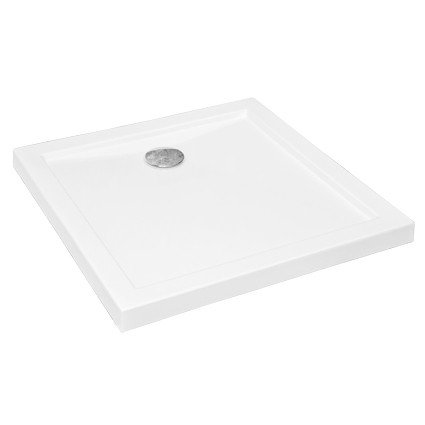 KERRA Brodzik natryskowy 90x80x5,5 cm niski uniwersalny ,biały Oskar OSKAR 90 80