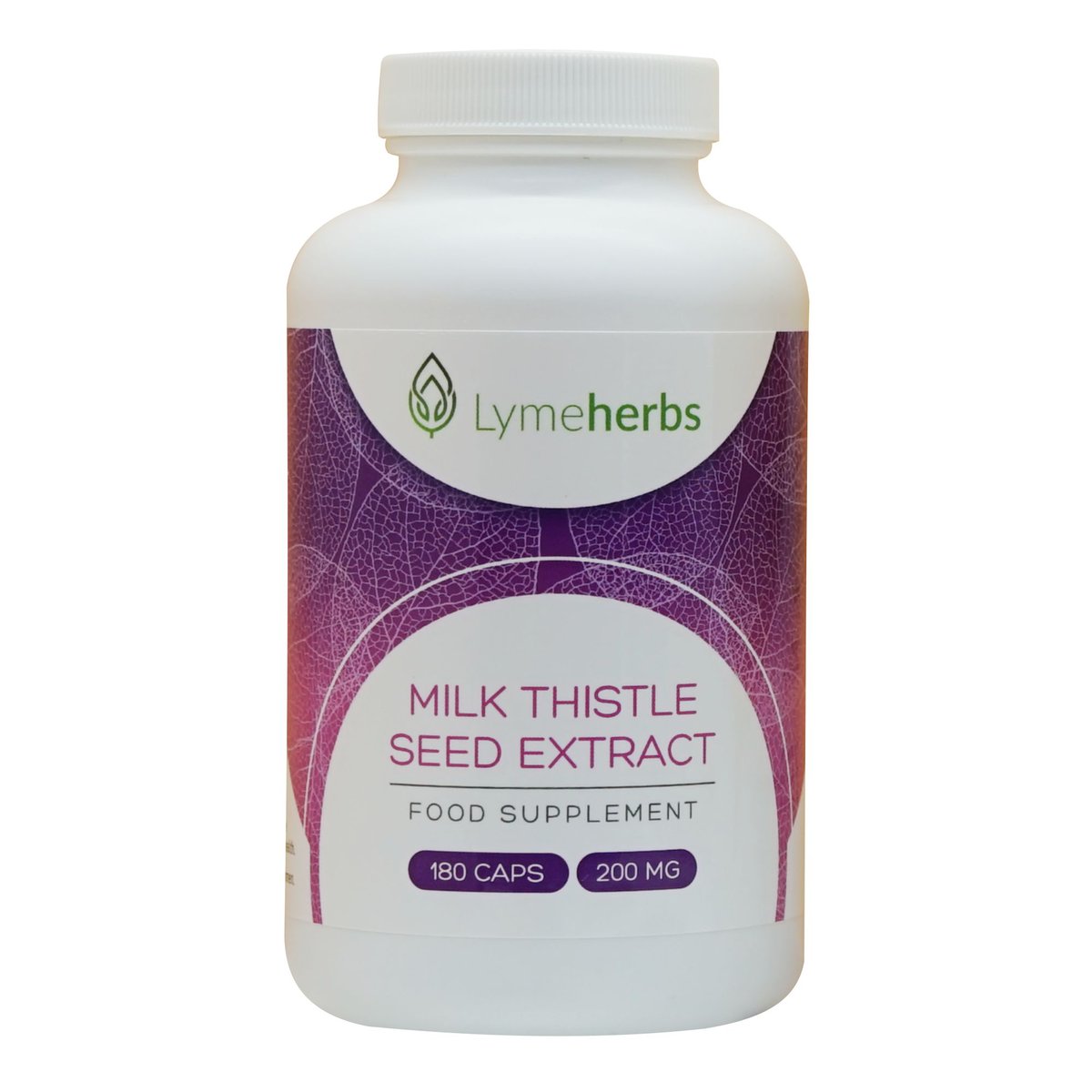 Lymeherbs, Milk Thistle (Ostropest plamisty) 200mg, 180 kapsułek