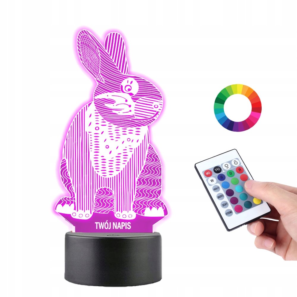 Lampka na Biurko Statuetka Zajączek Wielkanocny