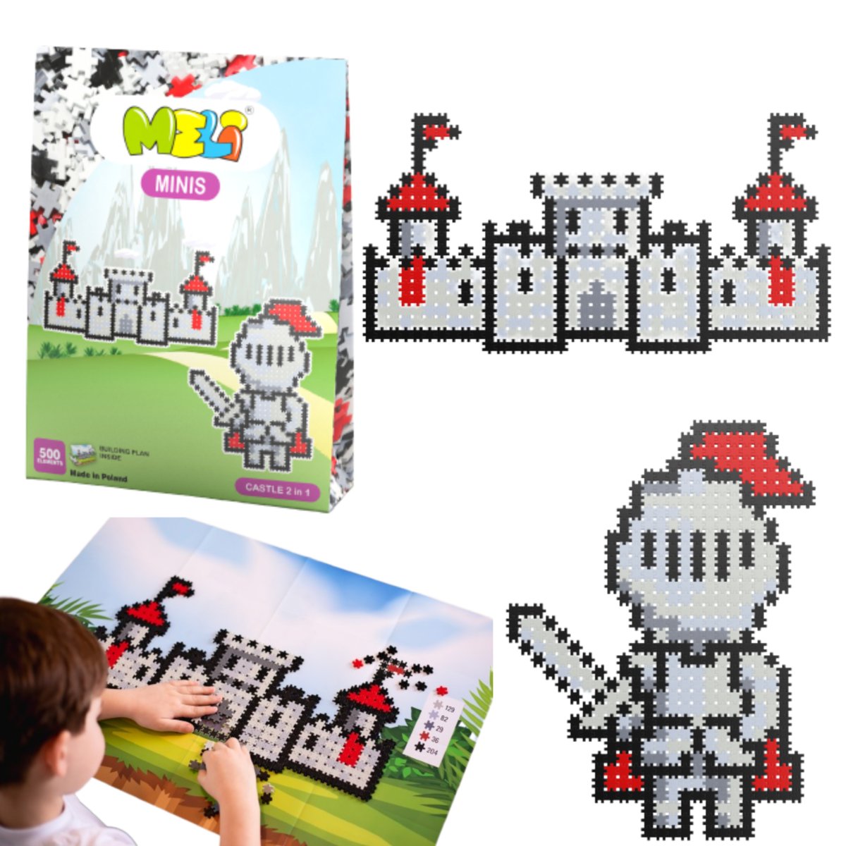 KLOCKI MELI 50340 Minis Castle 2in1 500 El.