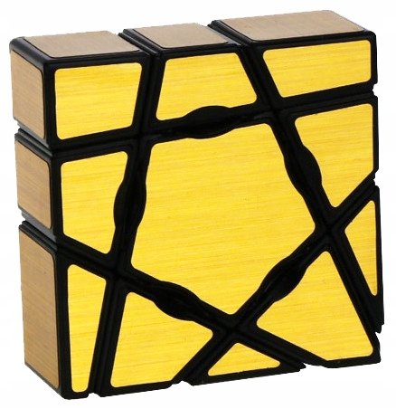 ORYGINALNA KOSTKA Rubika YJ Ghost Cube Gold + PODSTAWKA