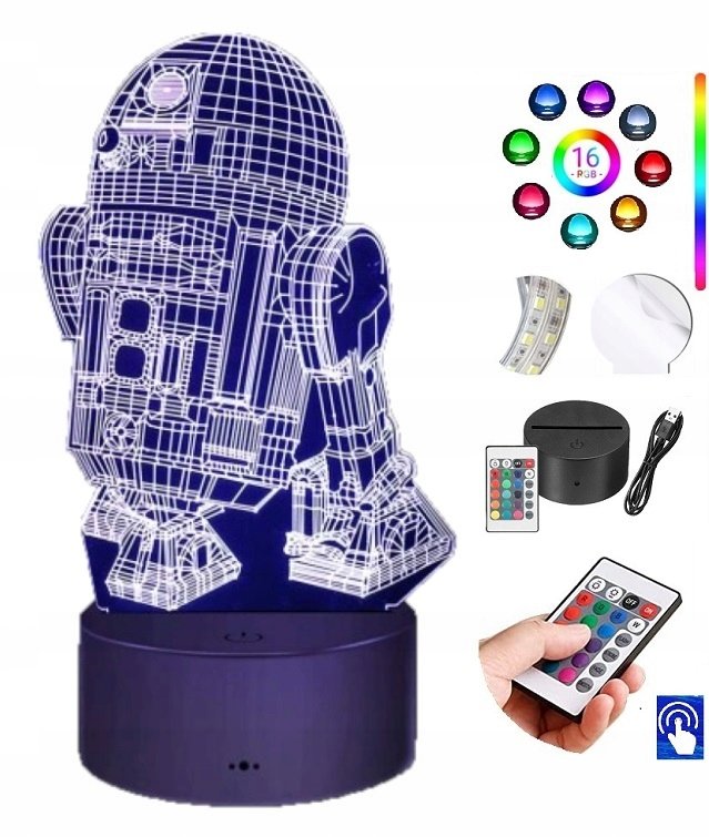 Lampka na biurko Droid R2-D2 Star Wars LED PLEXIDO