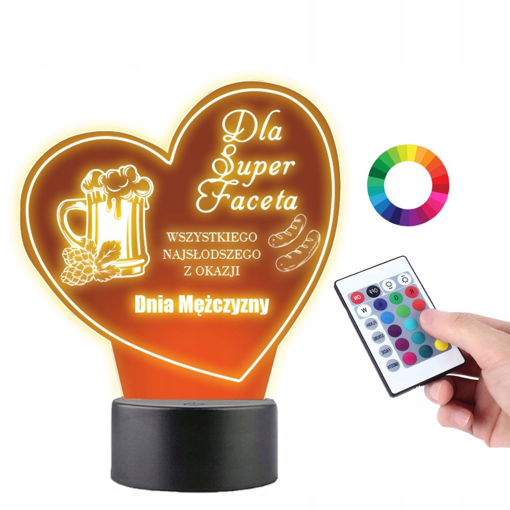 Lampka na Biurko Statuetka Prezent Dzień Chłopaka