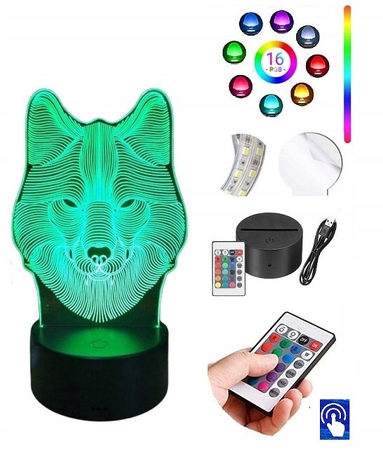 Lampka na biurko Wilk Wilkor Husky 16 LED PLEXIDO