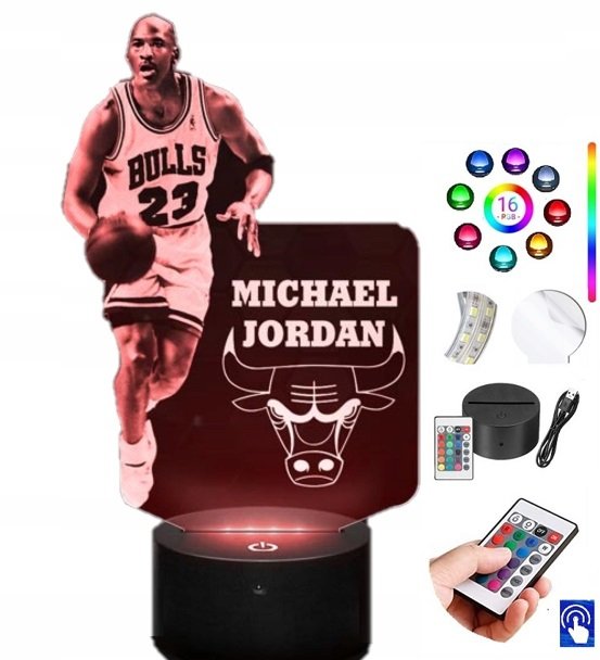 Lampka na biurko Michael Jordan NBA 16 LED PLEXIDO
