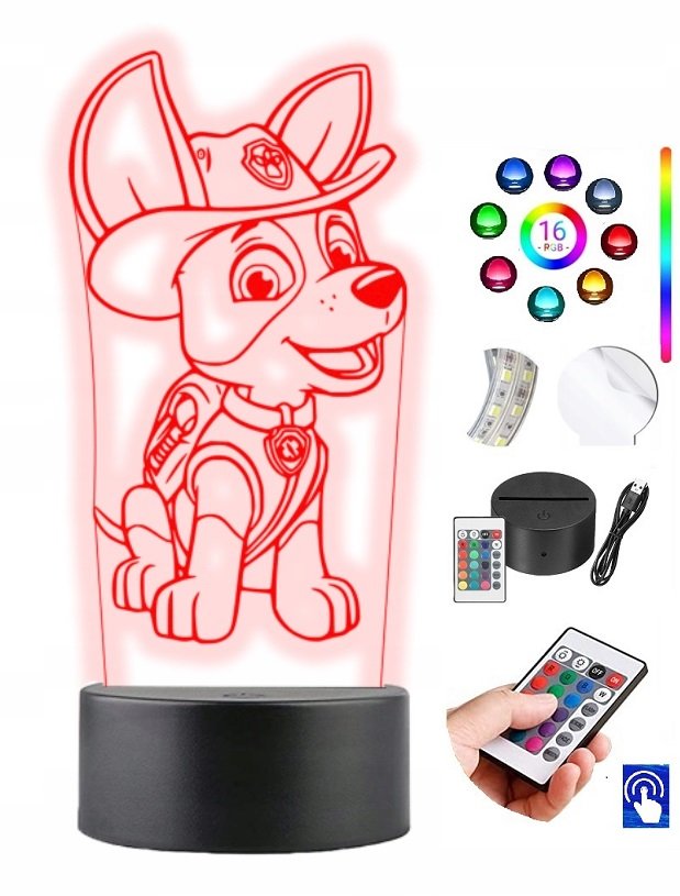 Lampka na biurko Psi Patrol Tracker 16 LED PLEXIDO
