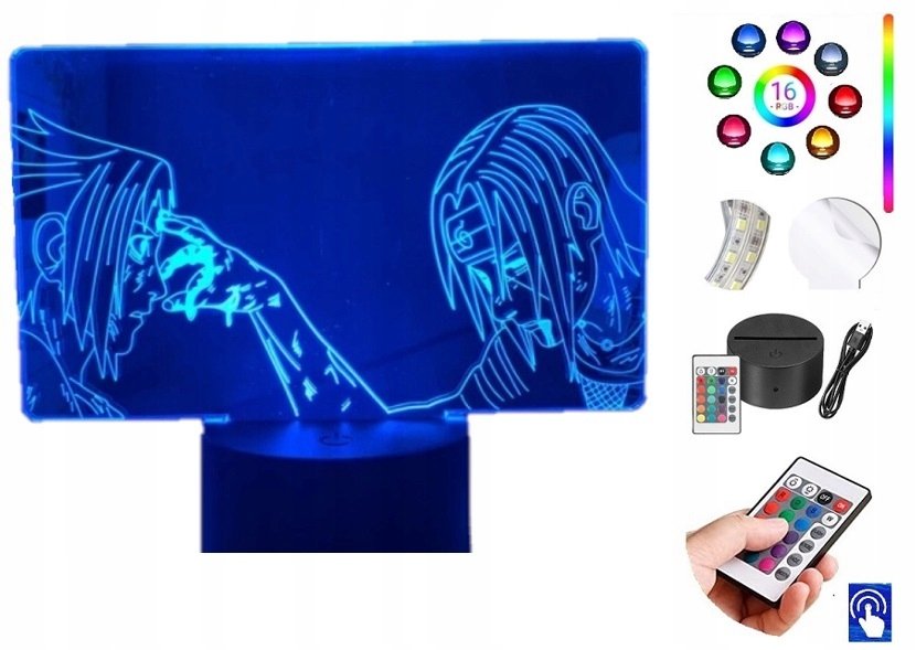 Lampka na biurko Naruto Anime 16kol. LED PLEXIDO