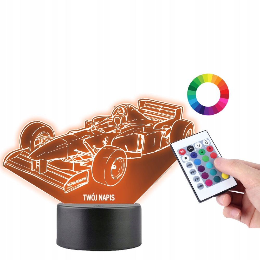 Lampka na Biurko Statuetka Formuła1 Wyścig PLEXIDO