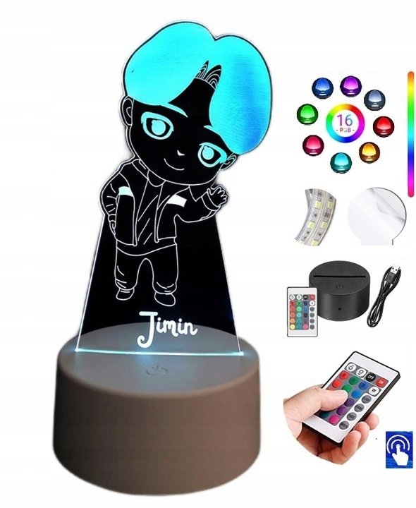 Lampka na biurko Bts Jimin POP 16kol LED PLEXIDO