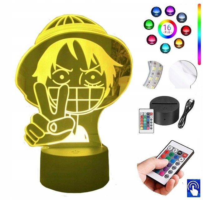 Lampka na biurko Monkey One Piece Anim LED PLEXIDO